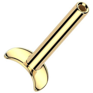 Titanio Labret base a luna Push-In