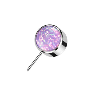 Titanium top ball opal bezel setting Push-In