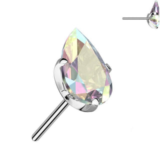 Titanium top teardrop zirconia Push-In