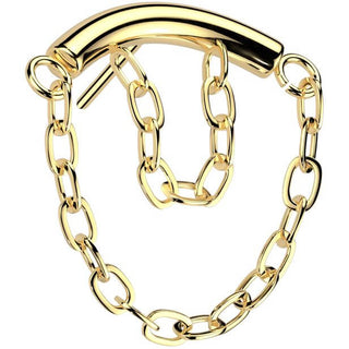 Titanio Superiore barra curvata doppia catena Push-In