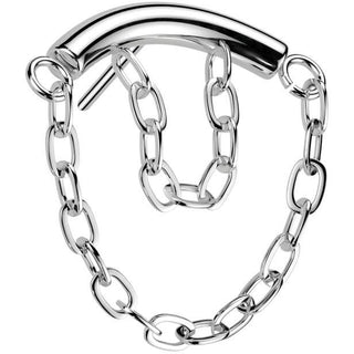 Titanio Superiore barra curvata doppia catena Push-In