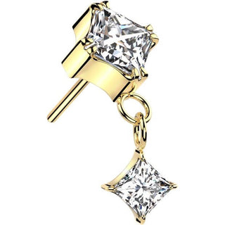 Titanio Zircone incastronatura prong prendente Push-In