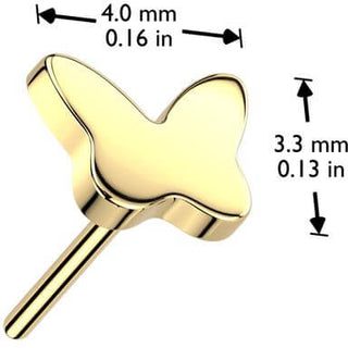 Titanio superiore farfalla Push-In