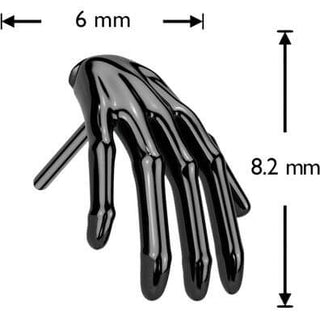 Titanio Superiore mano skeletro Push-In