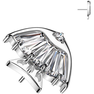 Titanio Superiore pesce zirconi Push-In