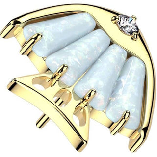 Titanio Superiore pesce zirconi Push-In