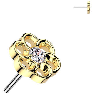 Titanio Superiore fiore zicone Push-In