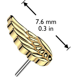 Titanio Superiore ali di angelo Push-In