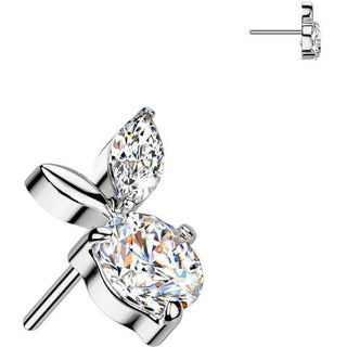 Titanio superiore foglie zircone Push-In