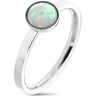 Argento con Opale tondo
