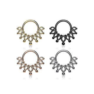 Anello Piercing Corona Clicker