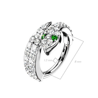 Ring Snake Zirconia Clicker