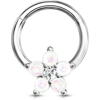 Ring Flower Opal Clicker
