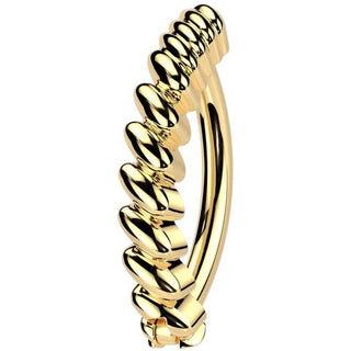 Belly Button Piercing twisted bar Clicker