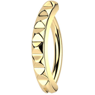 Belly Button Piercing pyramid cut Clicker