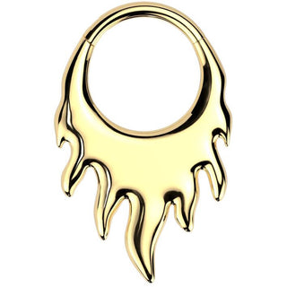 Titanium Ring flames Segment