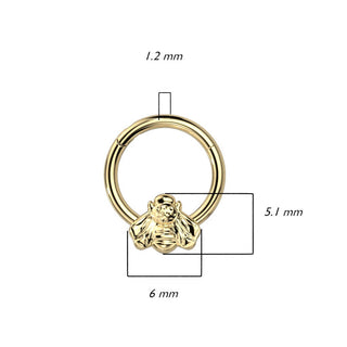 Titanium Ring Bee Clicker