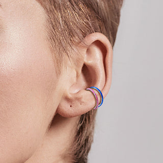 Titanium Ring Opal Clicker