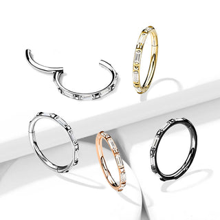 Titanium Ring Zirconia Clicker