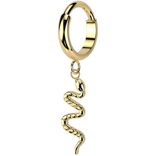 Titanium Ring snake dangle Segment