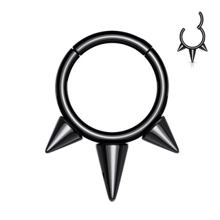 Titanium Ring 3 Spikes Clicker