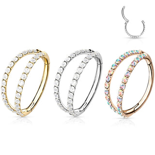 Titanium Ring Zirconia Clicker