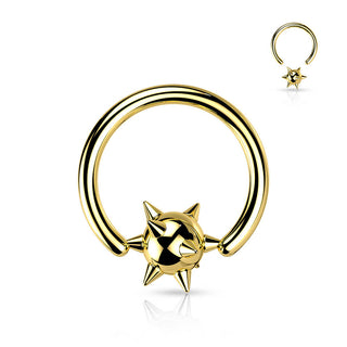 Ring Ball Spike Captive Bead