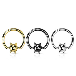 Ring Ball Spike Captive Bead