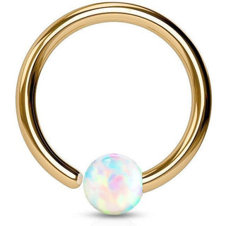 Ring Ball Opal Bendable