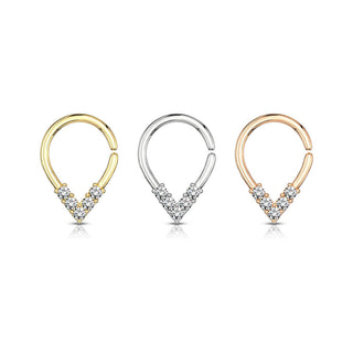 Ring Chavron 5 Zirconia Bendable