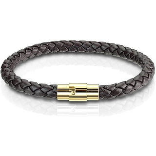 Brown Braided Gold Claps Magnet