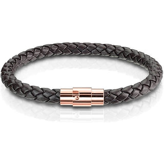 Brown Braided Roségold Claps Magnet