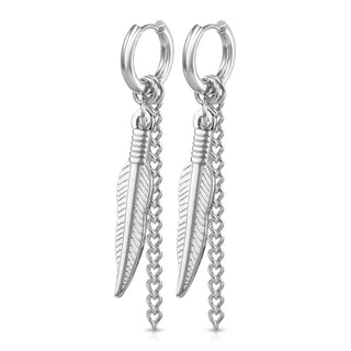 Pendente a piuma e catena Clicker