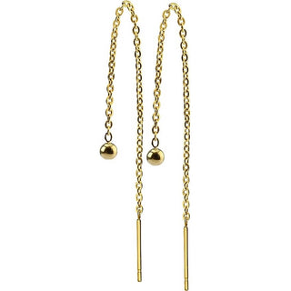 Kolczyki wiszące z kulką