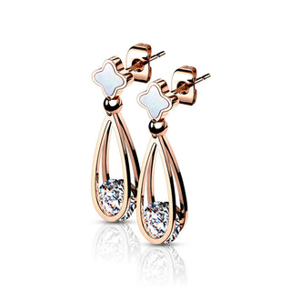 Pendente a goccia con zircone