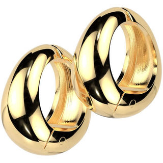 Earcuff wide oval non-piercing clip