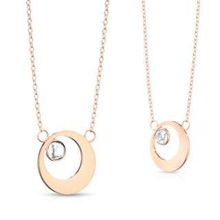 Design luna piena con zircone