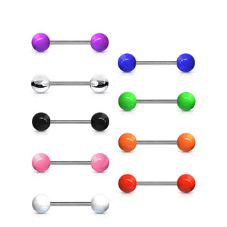 Tytan sztanga akrylowa kulka