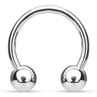Titanium Horseshoe Ball Silver