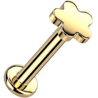 Titanium Labret flower Internally Threaded