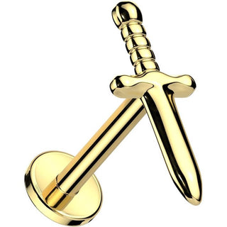 Titanio Labret Pugnale Filettatura Interna