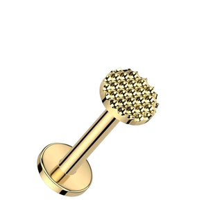 Titanio Labret Tondo Filettatura Interna