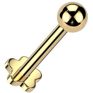 Titanium Labret ball flower base Internally Threaded