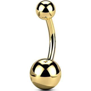 Titanio Piercing Ombelico Sfera Filettatura Interna