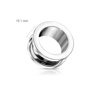 Titanium Tunnel Silver Externally Threaded