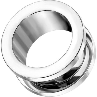 Titanium Tunnel Silver Externally Threaded
