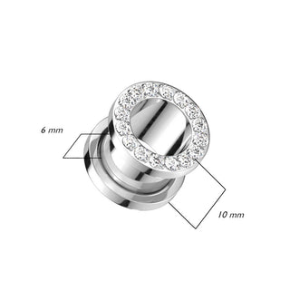 Titanio Tunnel Argento e zirconi