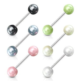 Barbell Pearl, 6  pieces
