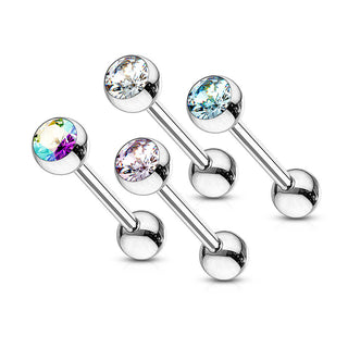 Barbell Zirconia Ball, 4  pieces