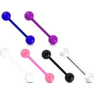 Barbell UV-reactive Acrylic Ball , 6 pieces